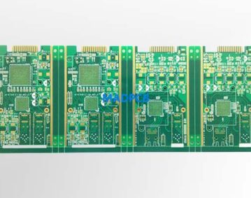 6 Layer FR4 PCB with Via-in-Pad and Gold Finger