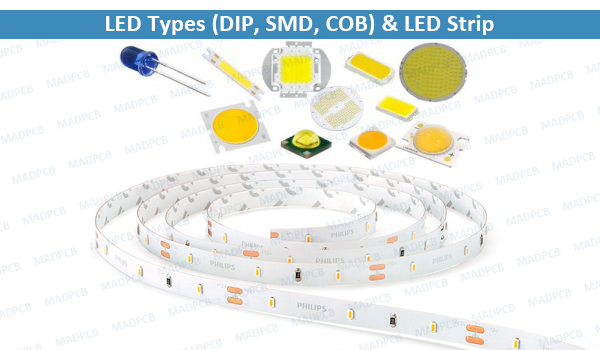 LED Types (DIP, SMD, COB) & LED Strip