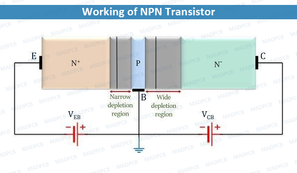 Working of NPN Transistor